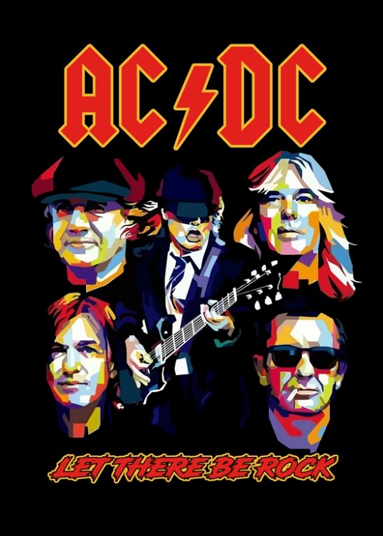 canvas posters ac dc