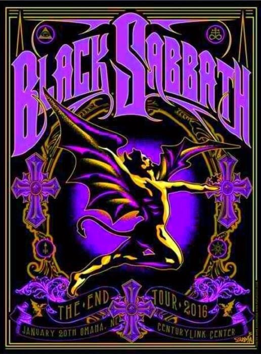 rock and roll collectibles wall art canvas posters black sabbath