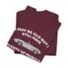 T SHIRT Folded MAROON 64 Corvette Silver