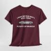 T SHIRT MAROON 64 Corvette Silver